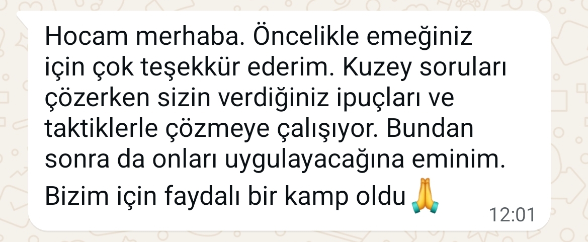 Geri bildirim ekran görüntüsü