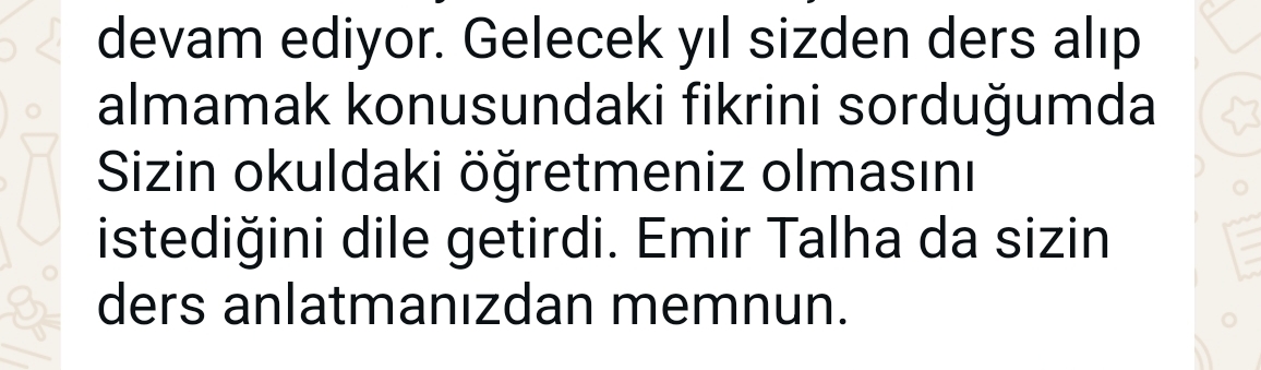 Geri bildirim ekran görüntüsü
