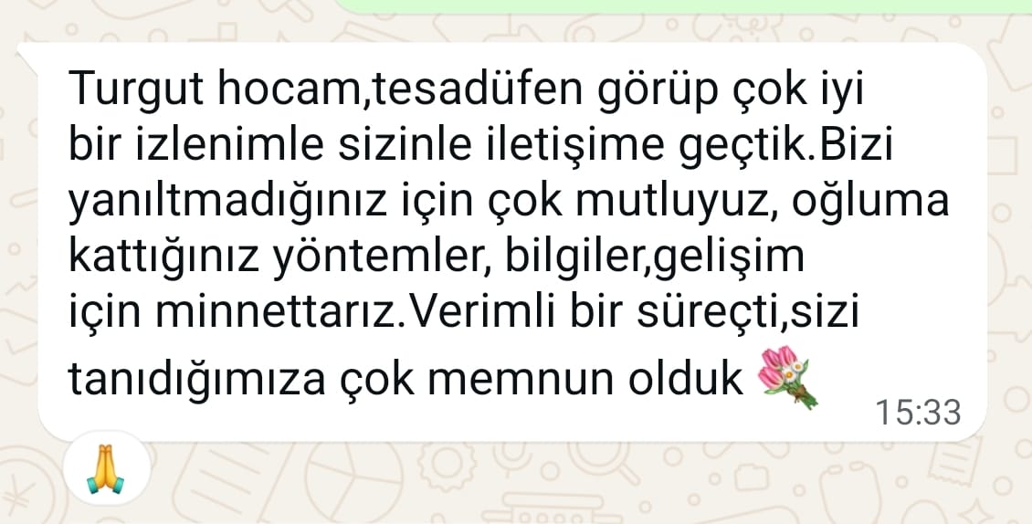 Geri bildirim ekran görüntüsü